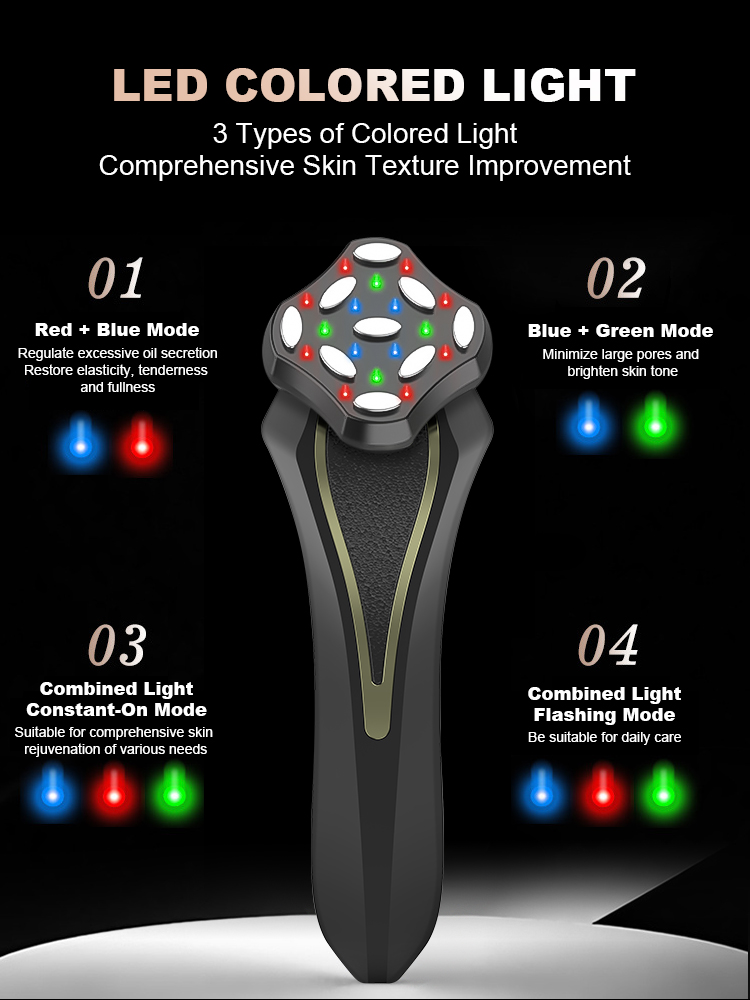 Multifunctional Beauty Light and Massage Device with Multiple Modes, for Home and Commercial Use, Face Slimming