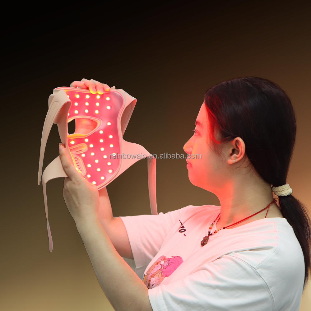 4d Laser Infrared Mask Face 1070nm NIR Medical LED Lights of Surgical Anti-aging Face Lift Full LED Beauty Face Red Light Mask