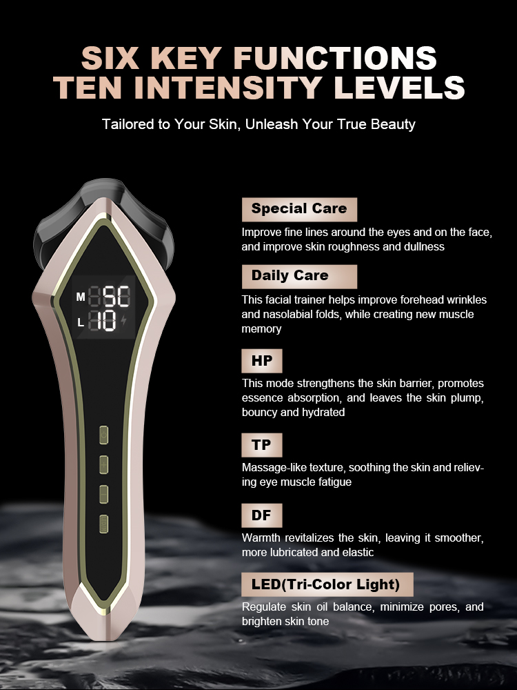 Multifunctional Beauty Light and Massage Device with Multiple Modes, for Home and Commercial Use, Face Slimming