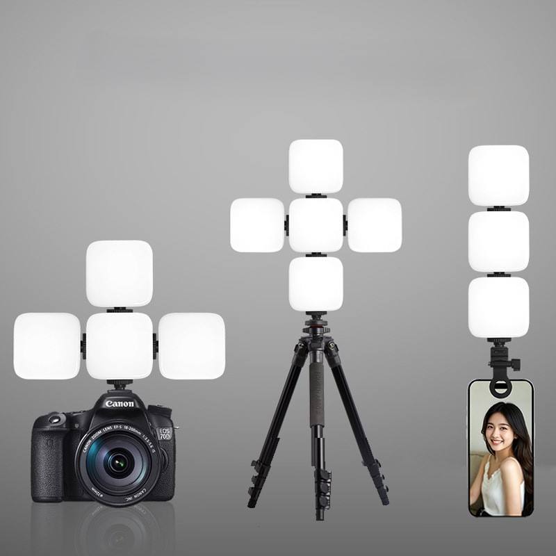 M88 MJ88 Clip-On RGB LED Fill Light Rechargeable Portable Video Light On-the-Go Content Creation Selfie Light for Beauty Camera