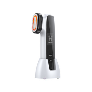 Home Use Hand Held Beauty Anti-Aging Wrinkle Remover Led Face &amp; Eye Treatment Lifting Device with EMS &amp; Heat/Cold Technology