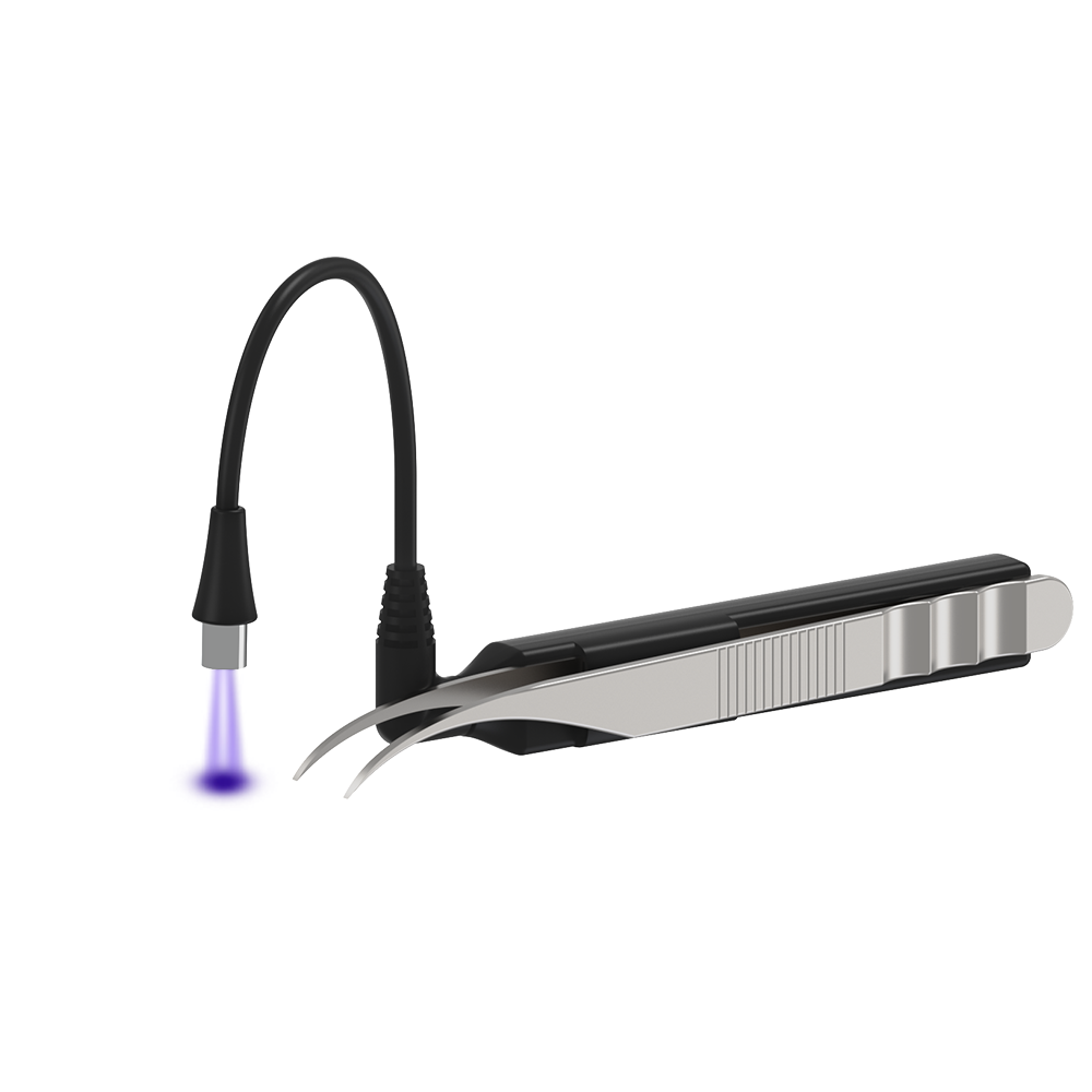 Foot-operated LED UV Lamp for Extending Eyelashes Wireless Control Forceps Lamp for Use in Beauty Salons