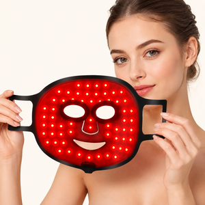 SHINE ERA Travel-Friendly Facial Mask-Wireless Adjustable Intensity LED Photon Therapy Wearable Silicone | Gift for Skincare
