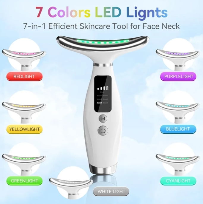 Neck Face Massager With Vibration And Thermals Face Sculpting Tool For Double Chin And Skin Care