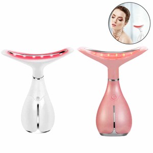 Handheld Face Lifting Skin Tightening Rejuvenation Massager Wand Multifunction Neck EMS LED Red Light Therapy Device Hands Home