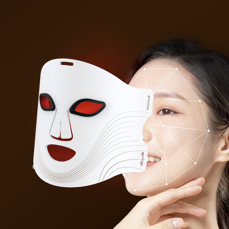 Factory Price Custom Logo 180 LED Beads Portable Red Facial Light Therapy Face Mask Device for Home Use Pain Relief