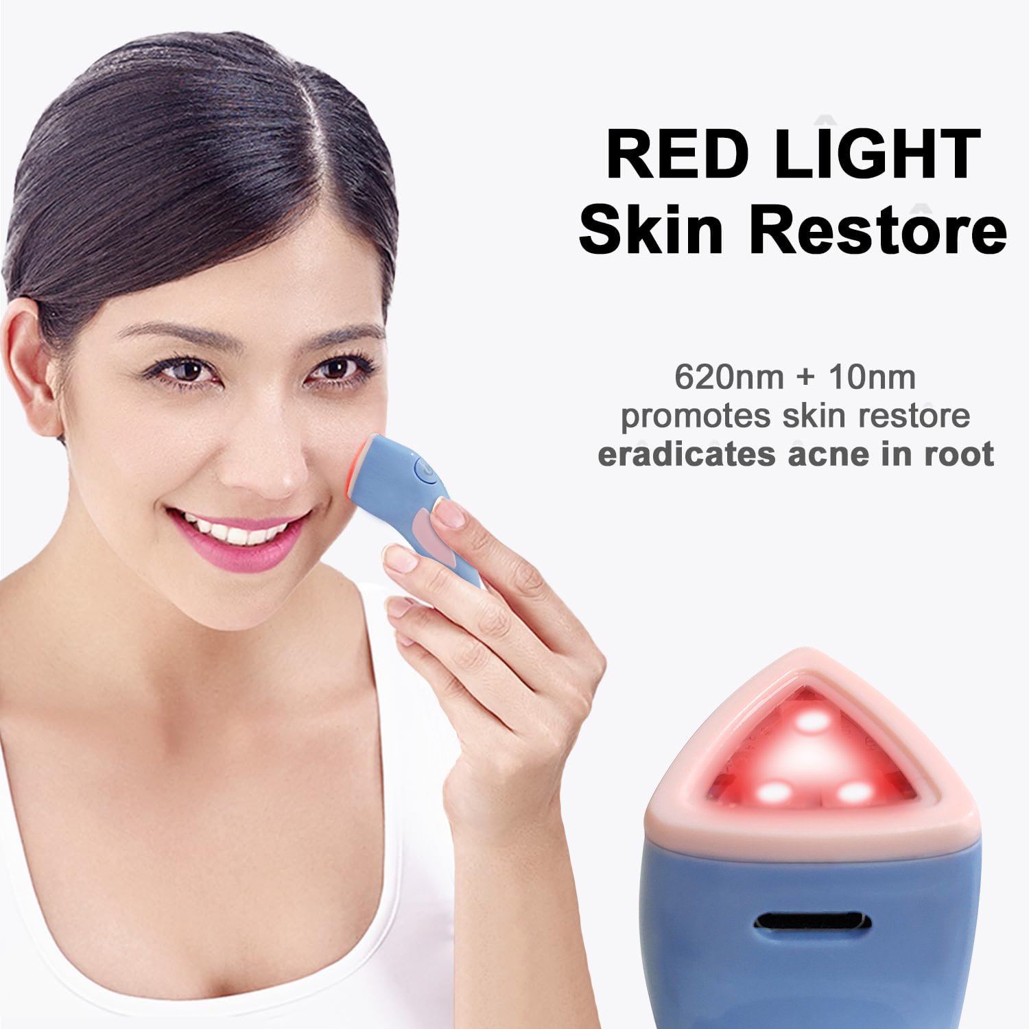 LED Electric Facial Massager Beauty Device Anti-Wrinkle Neck Face Firming Acne Removal Skin Care Machine