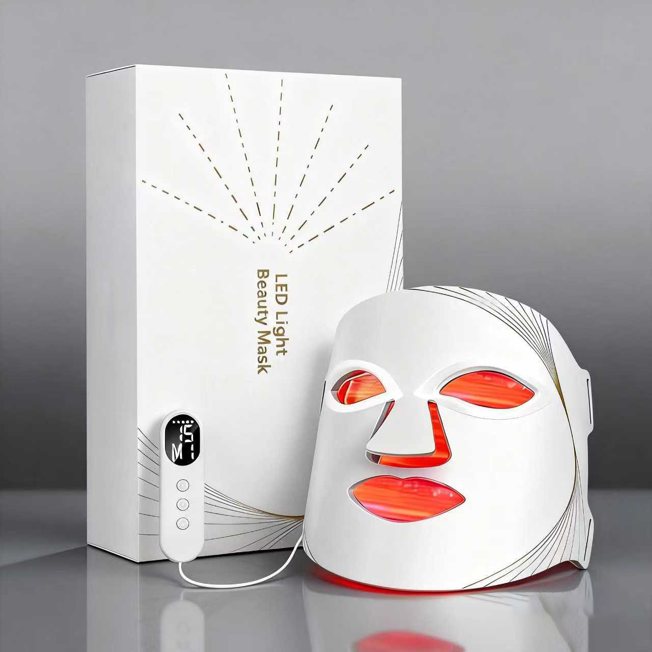 850nm Silicone Hand Held LED Near Infrared and Red Light Therapy Face Mask for Home Use