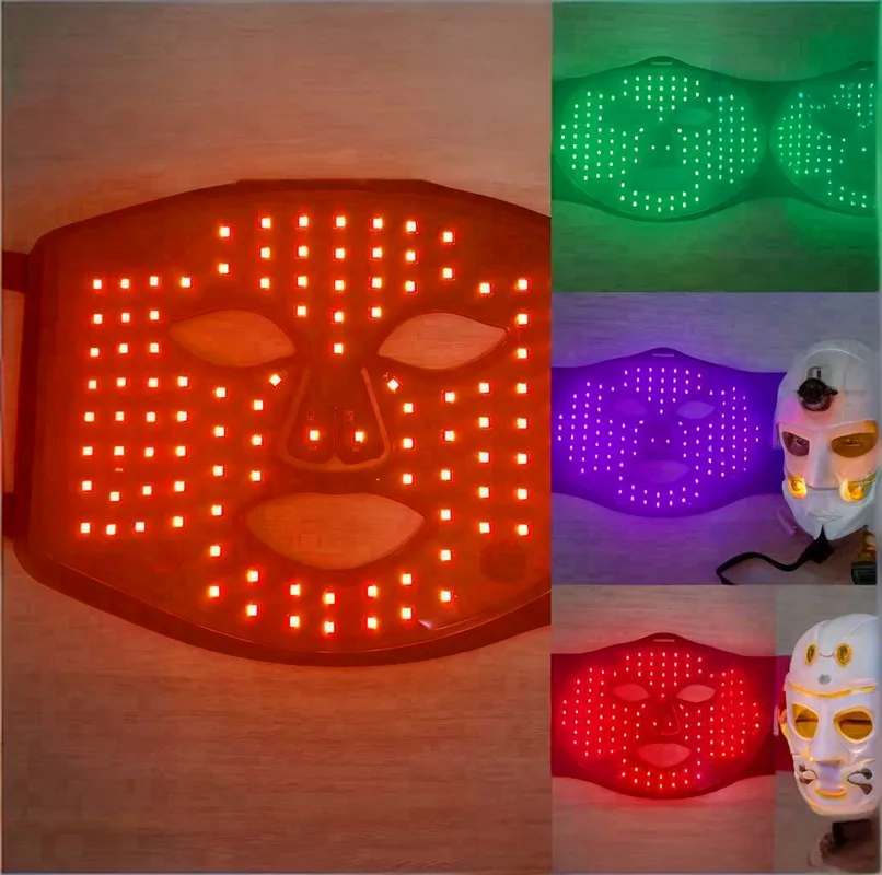 Flexible Red Light LED Mask Facial Mask LED Light Therapy Skin Care LED Face Therapy Silicone Mask