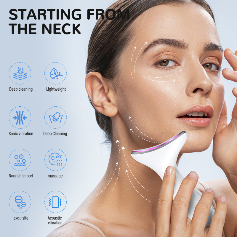 Neck &amp; Face Beauty Massager Anti Wrinkle Lifting Device - OEM Skin Rejuvenation Face Beauty Tools Equipment