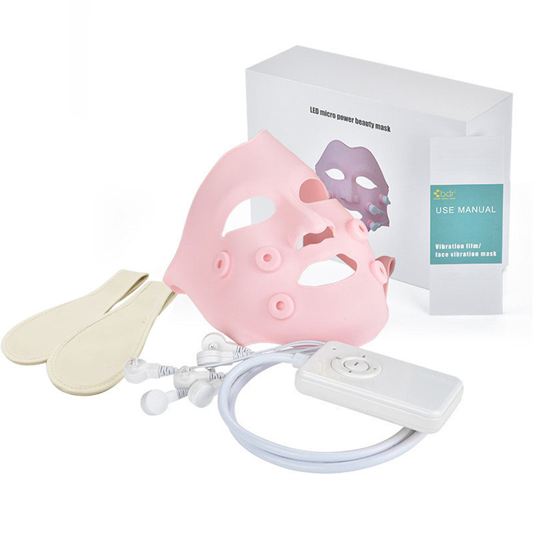 New Product Red LED Vibration Mask Facial Beauty Mask for Face Whitening Anti-Wrinkle Firm Skin Fade Dark Circles Skin Bouncing