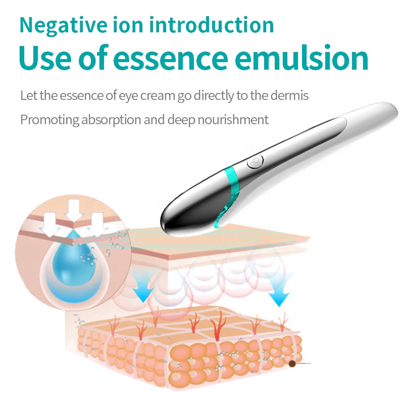 New Smart Led Mini Eye Massage Pen Korea Usb Eye Massager Wand With Anti-ageing , Anti Wrinkle