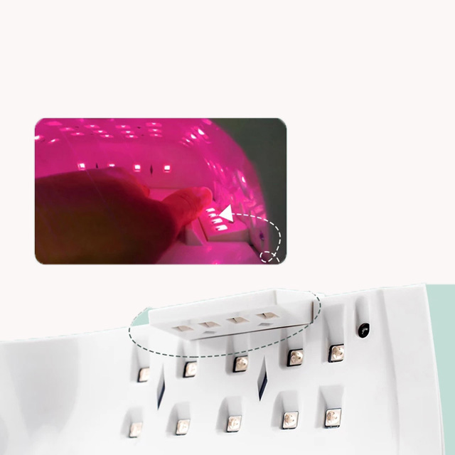 86W Rechargeable Nail Lamp With Handle Red Dryer Wireless Cordless UV Nail LED Nail Lamp