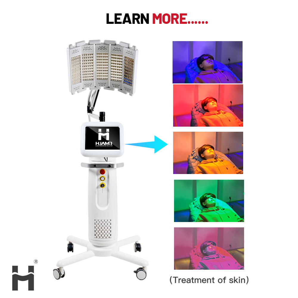 TUV CE Approved Infrared Led PDT 5 Colors Photon Light Skin Rejuvenation Acne Removal Beauty Machine Red Light Therapy Device