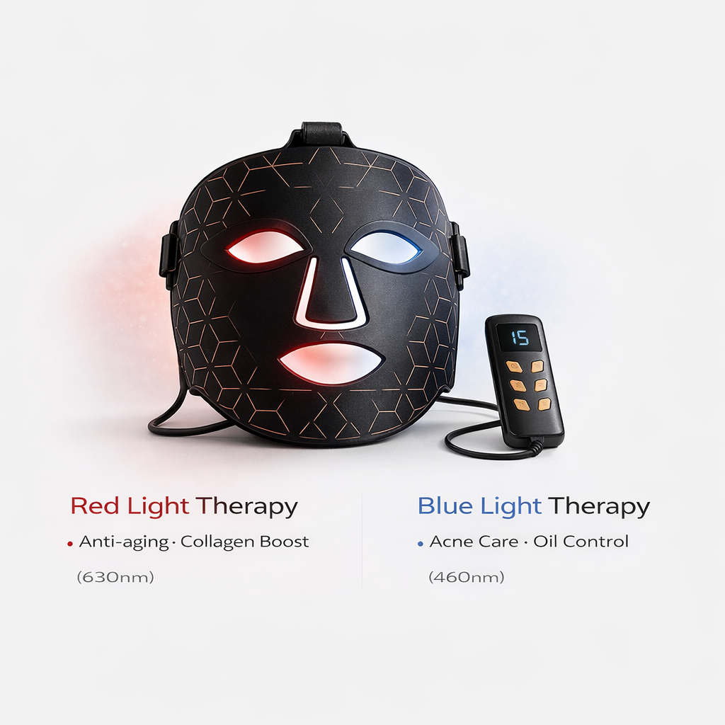Professional LED Face Mask Light Therapy Device for Skincare OEM Private Label Wholesale US Stock