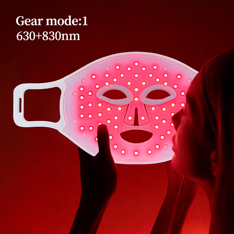 REDSKY Silicone Mask 3 Colors 630nm 830nnm 415nm Near Infrared LED Face Red Light Therapy Mask for Beauty