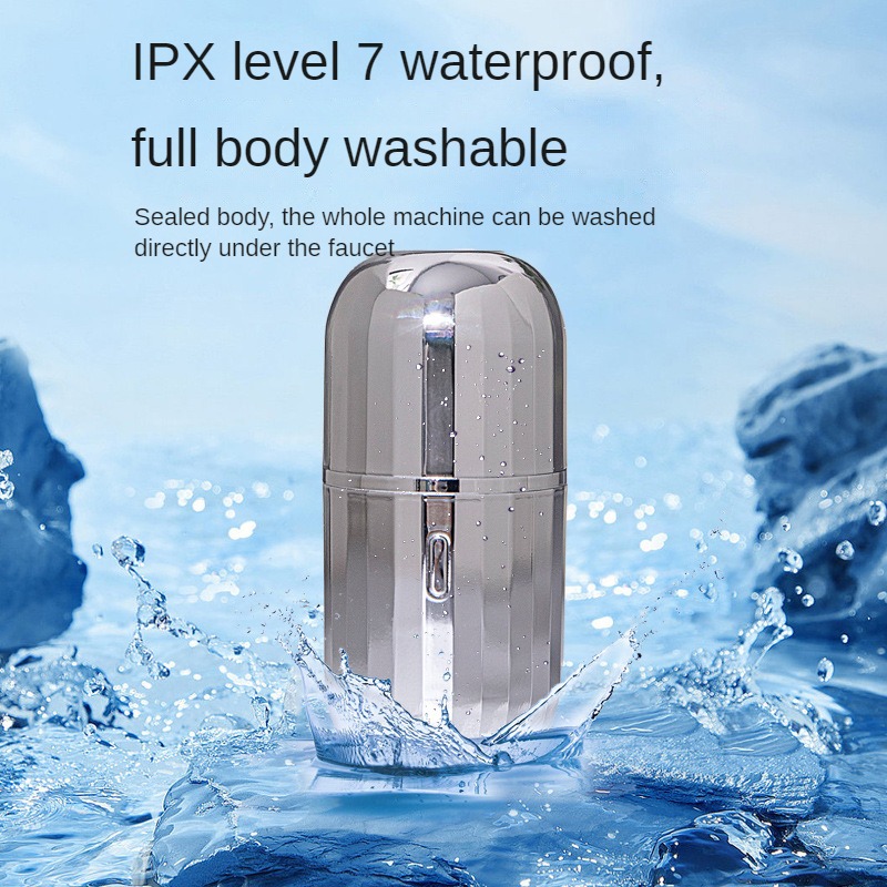 New Waterproof IPX7 USB Rechargeable Stainless Steel Wireless Face Underarm Razor Mini Portable Electric Rotary Shaver For Women
