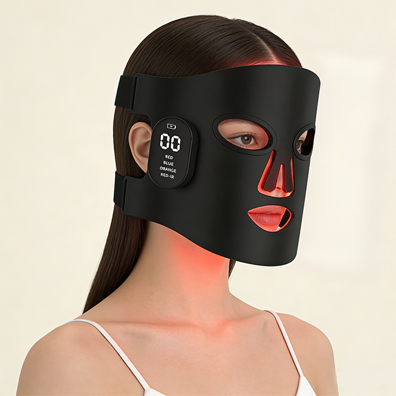 Yanxer Silicone Beauty Mask TLM200-K with 510K 630nm 850nm Certificates Face &amp; Neck Mask Home Spa Clinic LED Light Therapy Mask