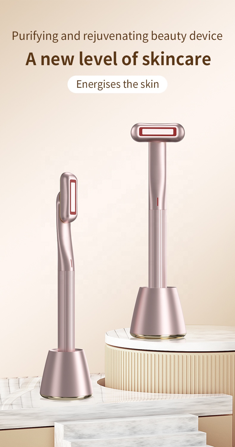 4-in-1 Radiant Renewal Skincare Wand LED Eye Skincare Wand Home Use Beauty Device Facial Eye Beauty Massage Red Light