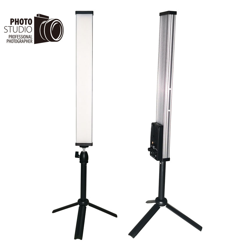 40W Bi-Color LED Wand Stick Light Portable Remote Control Aluminum Alloy for Makeup Artists Portrait Photography Beauty Salons