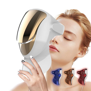 Red Blue Orange IR Skin Rejuvenation 4-Color LED Face Mask Home Use Beauty Light Therapy Machine LED PDT Facial Mask