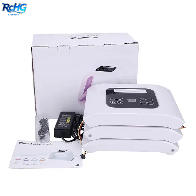 RCHG Hot Selling Beauty Salon Led Facial Therapy Machine 7 Colors Red Blue Photon Lights Anti-wrinkle PDT Face Spa Device