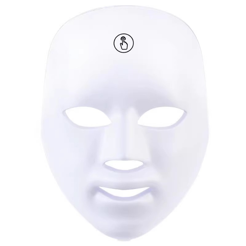 Custom Logo Power Rechargeable Wireless Infrared Seven-Color LED Face Mask Touch-Control