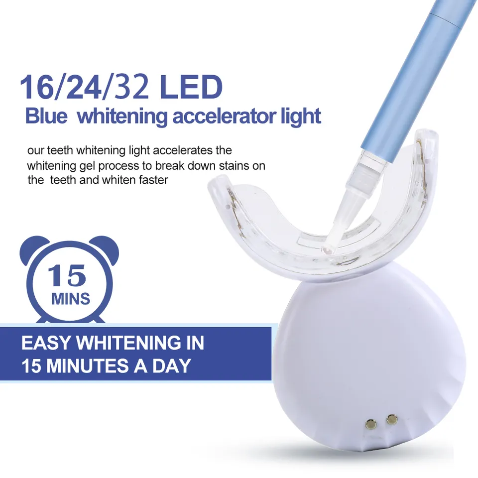 LED Charging Device Advance Whitening Plus Infrared Light Fashion Design 16/32 Led Wireless Teeth Whitening Light