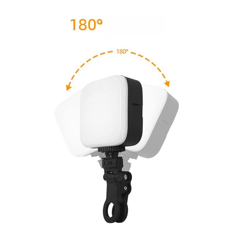 M88 MJ88 Clip-On RGB LED Fill Light Rechargeable Portable Video Light On-the-Go Content Creation Selfie Light for Beauty Camera