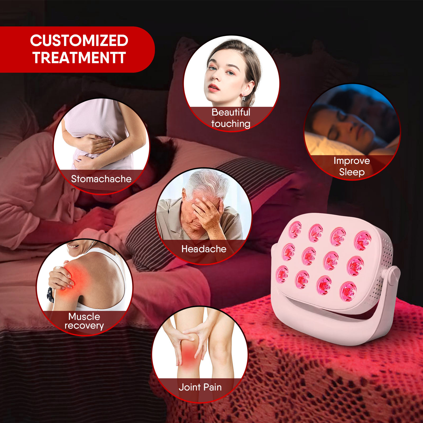Photon Rejuvenation Beauty Device Full Body LED Red Light Therapy Spectrometer Skin Beauty Instruments Portable Skincare Devices