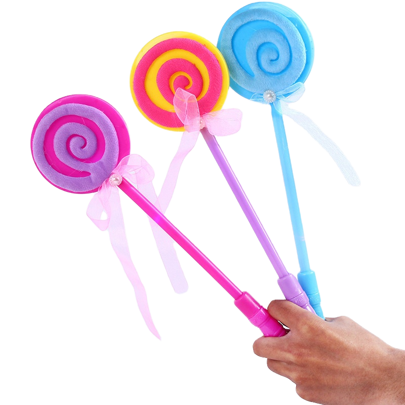 Customized LED Variable Frequency Lollipop Magic Rod Beauty Flashing Party Stick Light Wand Adult New Year Diwali Ramadan Indoor