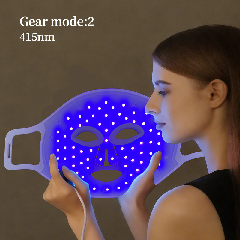 REDSKY Silicone Mask 3 Colors 630nm 830nnm 415nm Near Infrared LED Face Red Light Therapy Mask for Beauty