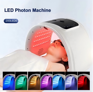 Folding Pdt Led Light Therapy Machine Face Lifting Skin Whitening 7 Colors Led Facial Light Therapy Device