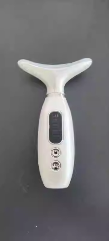 4 Color LED Lights Beauty Device, Portable Facial Massager, Face and Neck Tools for Skincare; Enhances Glow