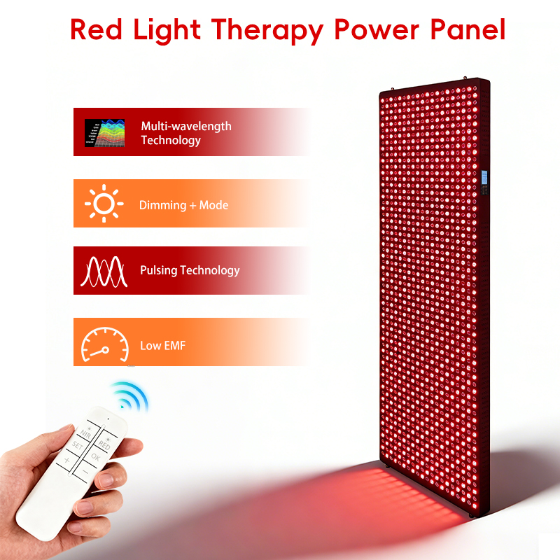 REDSKY 6000W High Power Full Body Therapy Device 660nm 850nm Near Infrared Red Light Therapy Panel For Home Spa Salon Use