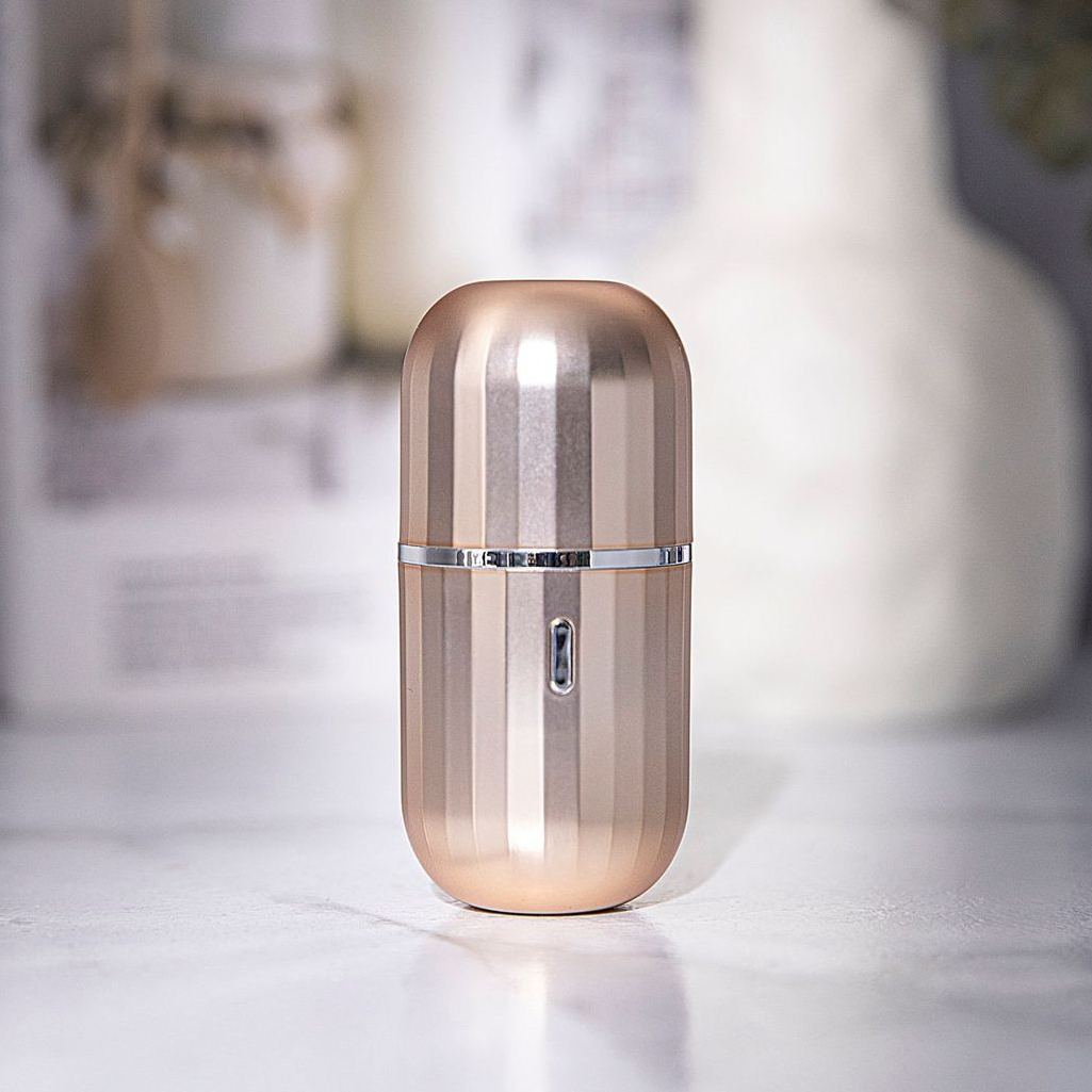 New Waterproof IPX7 USB Rechargeable Stainless Steel Wireless Face Underarm Razor Mini Portable Electric Rotary Shaver For Women