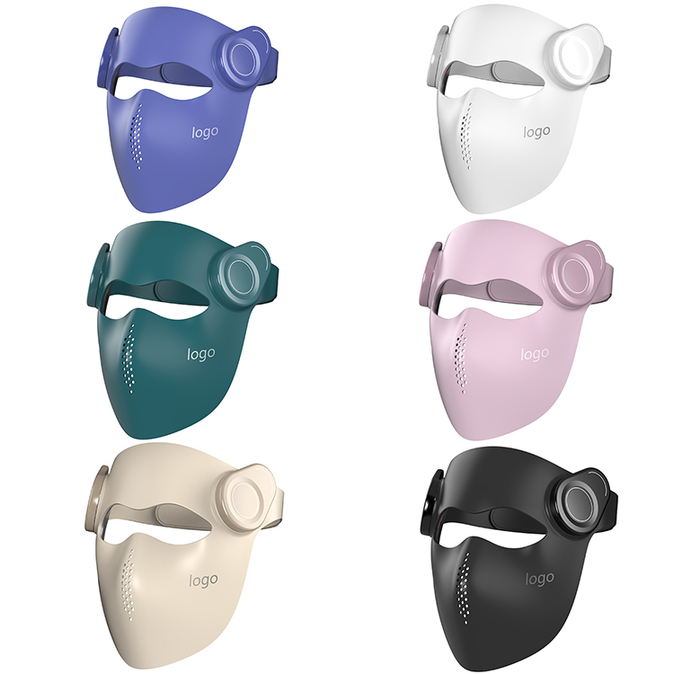 Voice Control Custom Logo Wholesale Silicone 460nm 630nm 850nm Led 3D Face Mask Light Therapy Led Facial Mask