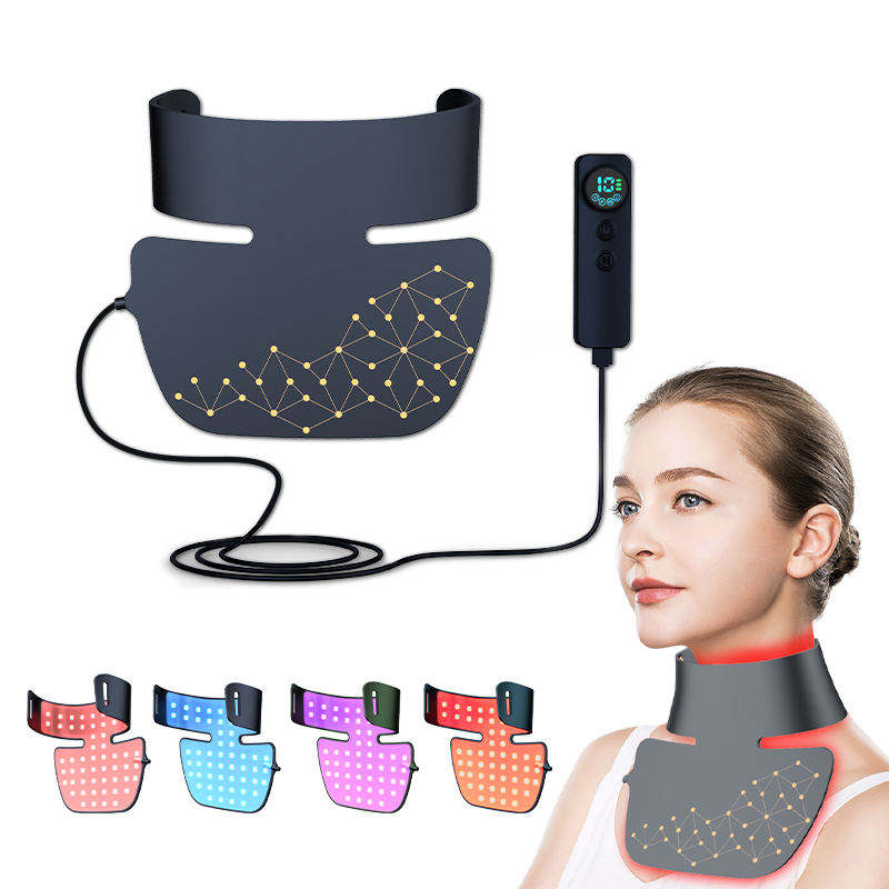 Wholesale Home Beauty Red Light Blue Light Remote Control Vertical Anti-Aging Photon Neck Beauty Device