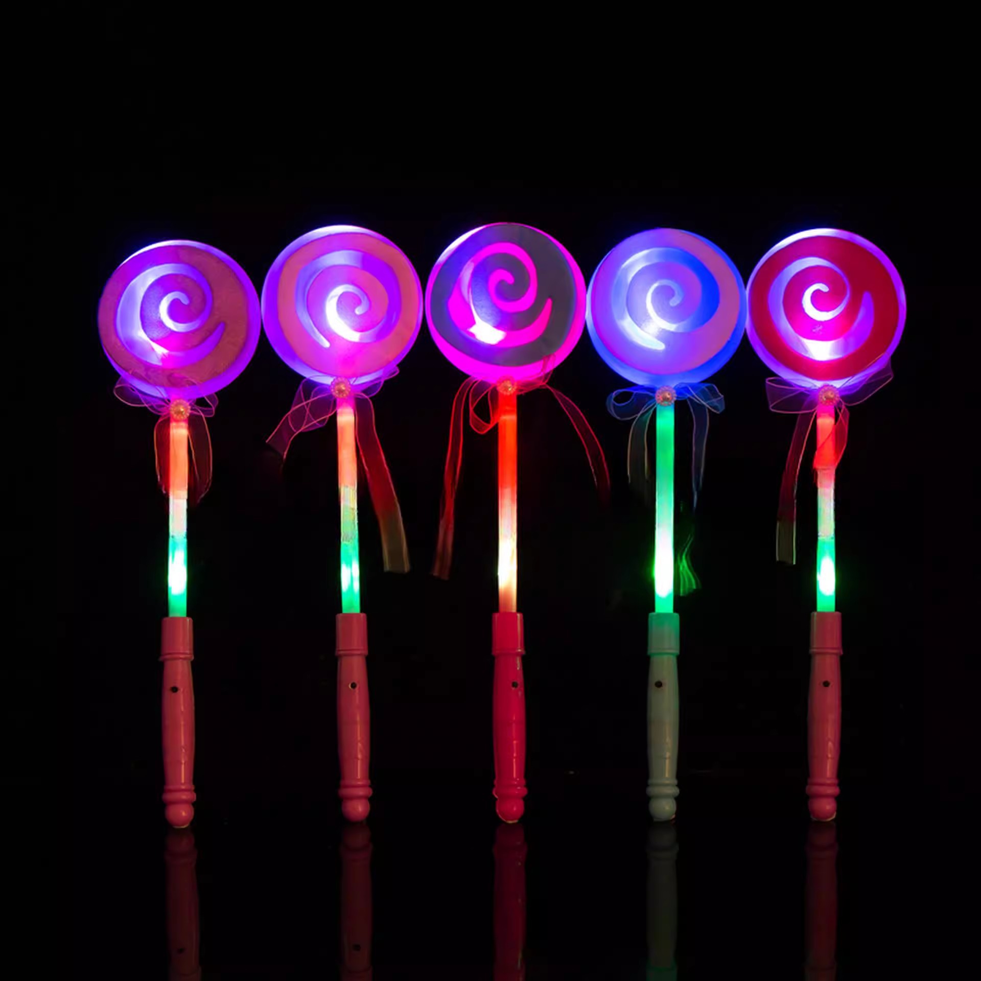 Customized LED Variable Frequency Light Lollipop Magic Rod Beauty Lollipop Flashing Party Stick Led Light Wand