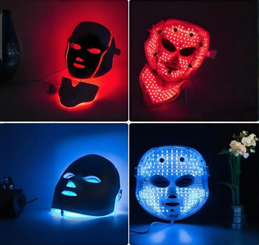 Flexible Red Light LED Mask Facial Mask LED Light Therapy Skin Care LED Face Therapy Silicone Mask