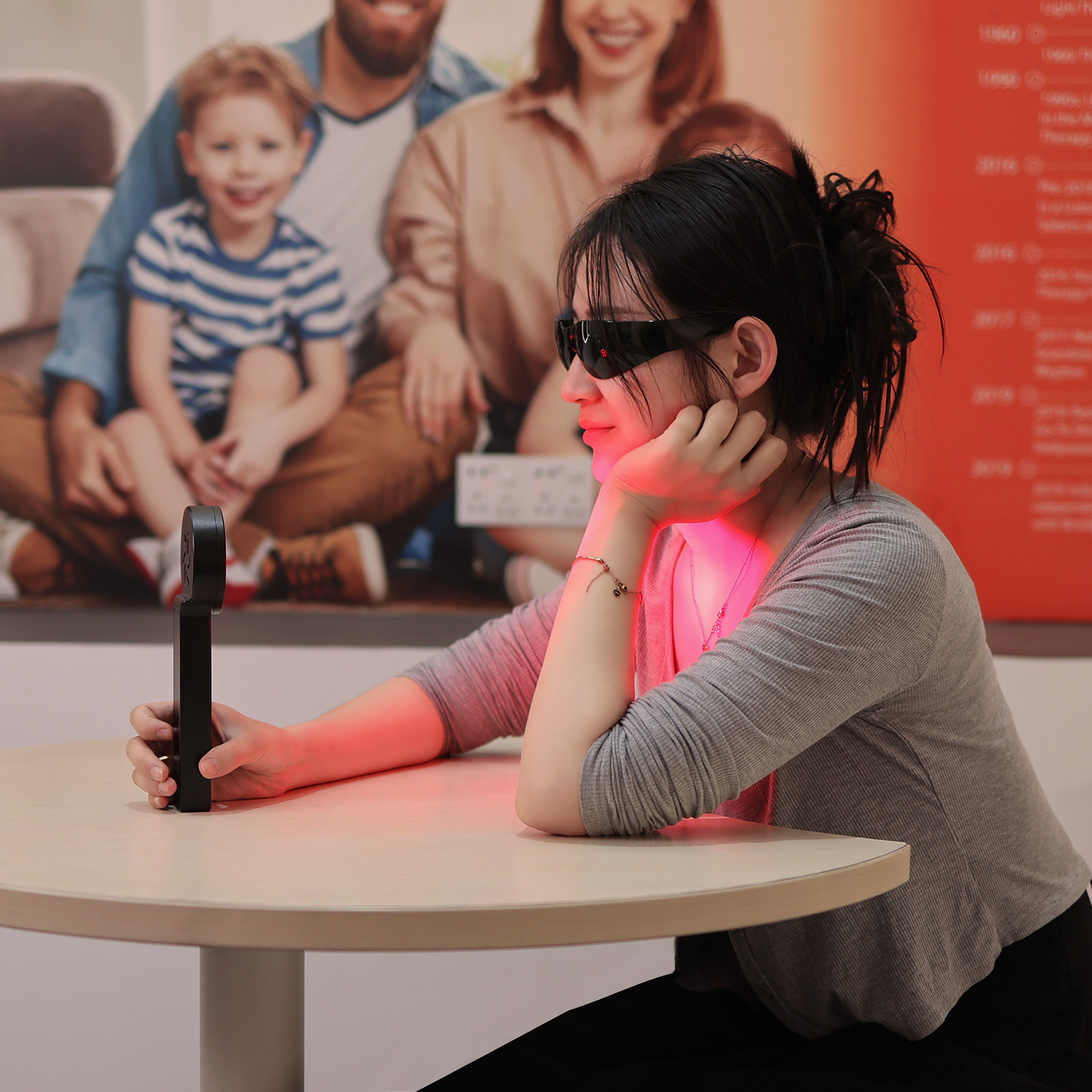 Skin Care Wand Portable Professional Led Light Therapy 660nm 810nm 850nm Handheld Red Light Therapy