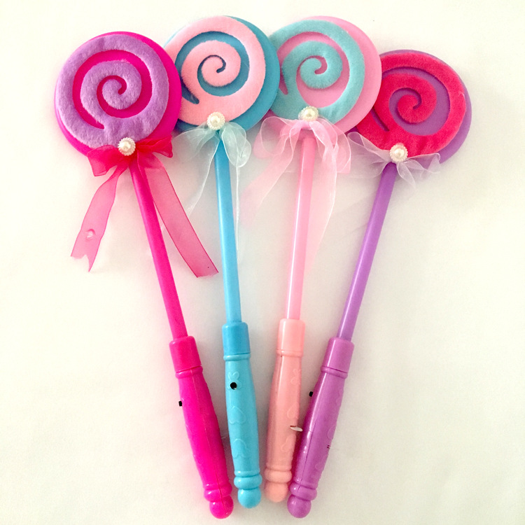 Customized LED Variable Frequency Light Lollipop Magic Rod Beauty Lollipop Flashing Party Stick Led Light Wand