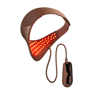 2025 New Arrival Wireless Rechargeable Led Neck Mask Wrinkle Rejuvenation Led Light Therapy Silicone Neck Mask