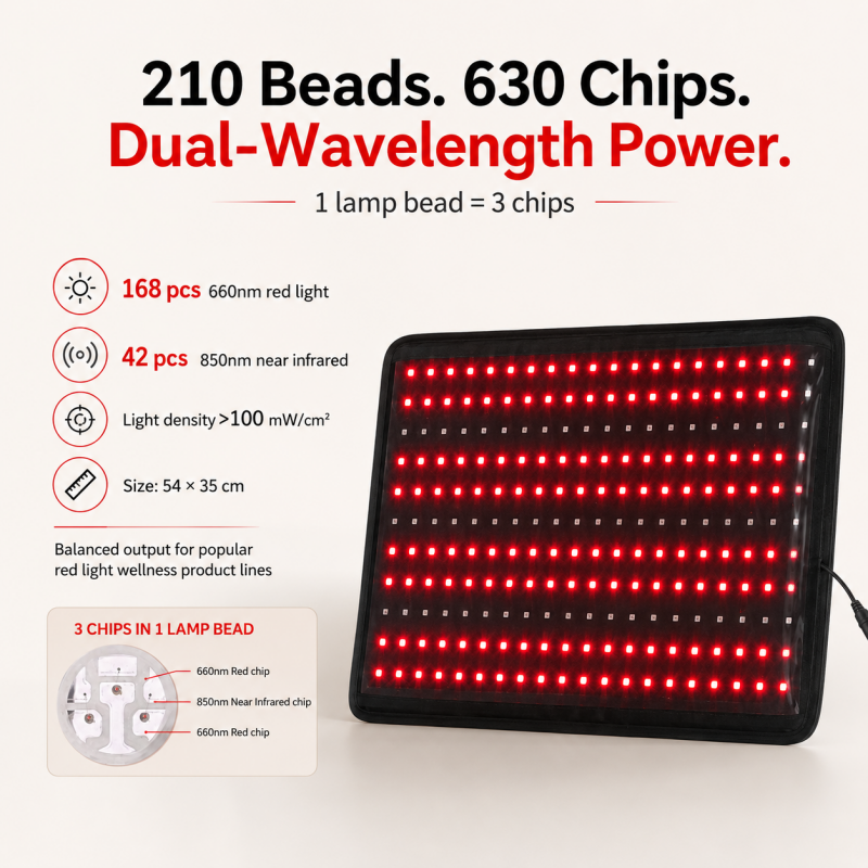 Magique Power Home Use Red Light Device Hand Held 660nm 850nm Red Light Therapy Belt LED Body Waist Wrap