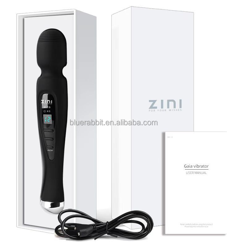 Luxury Personal Wand Massagers with LED Display Wholesale Wand Vibrators Body Neck Back Massage Powerful LED Wand Massagers