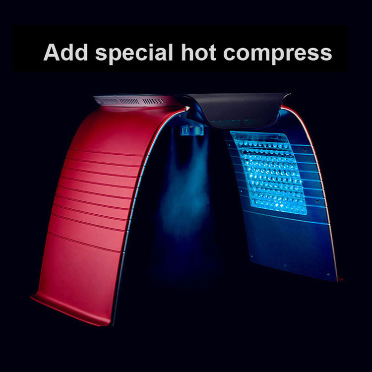 Beauty Salon Facial Steamer Face Sauna SPA LED Mask for Face Face Mist Spray 7 Colors Photon Red Light Therapy LED PDT Machine