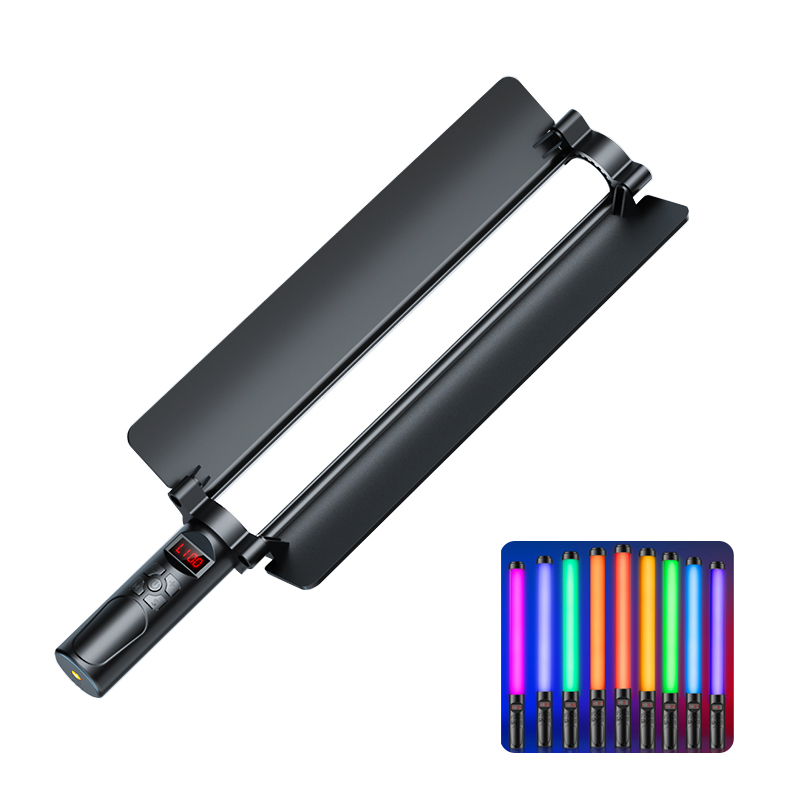 RGB Colorful Photo LED Stick Beauty Photography Fill Light Remote Control Handheld Light Wand Lighting
