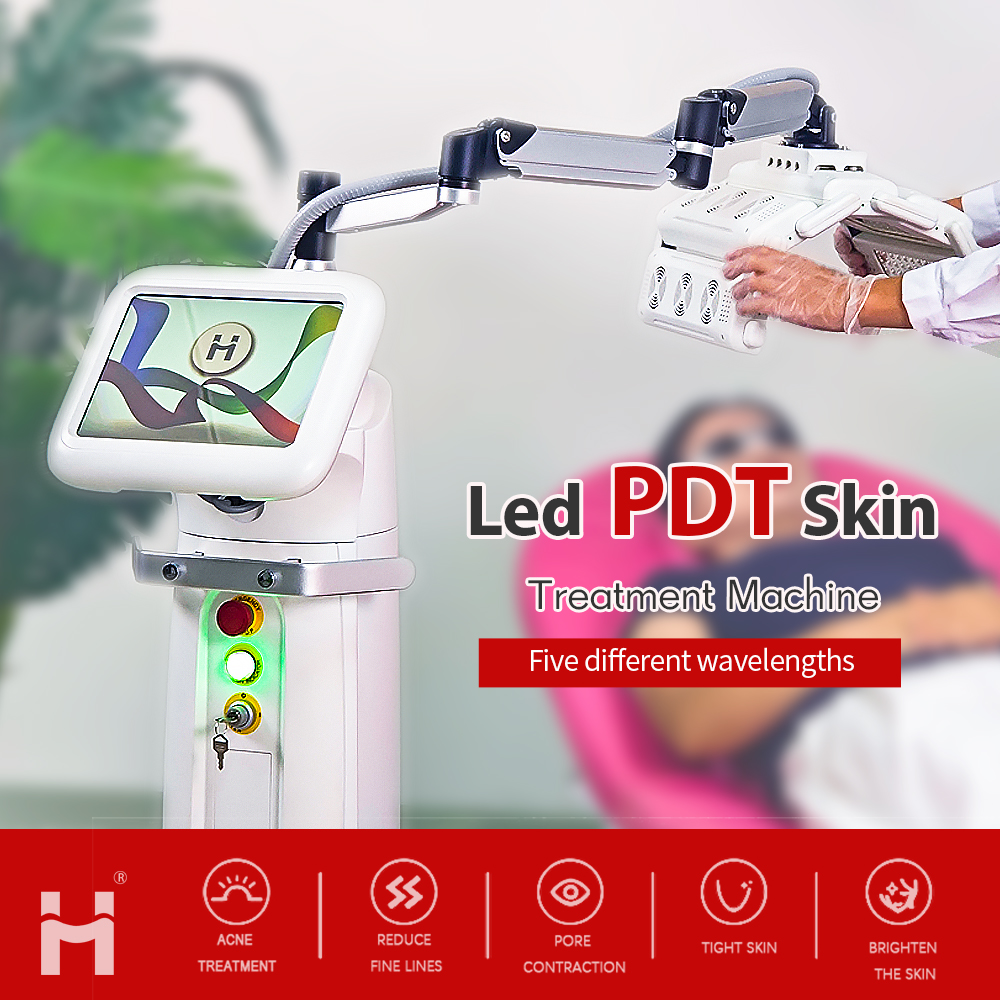 TUV CE Approved Infrared Led PDT 5 Colors Photon Light Skin Rejuvenation Acne Removal Beauty Machine Red Light Therapy Device