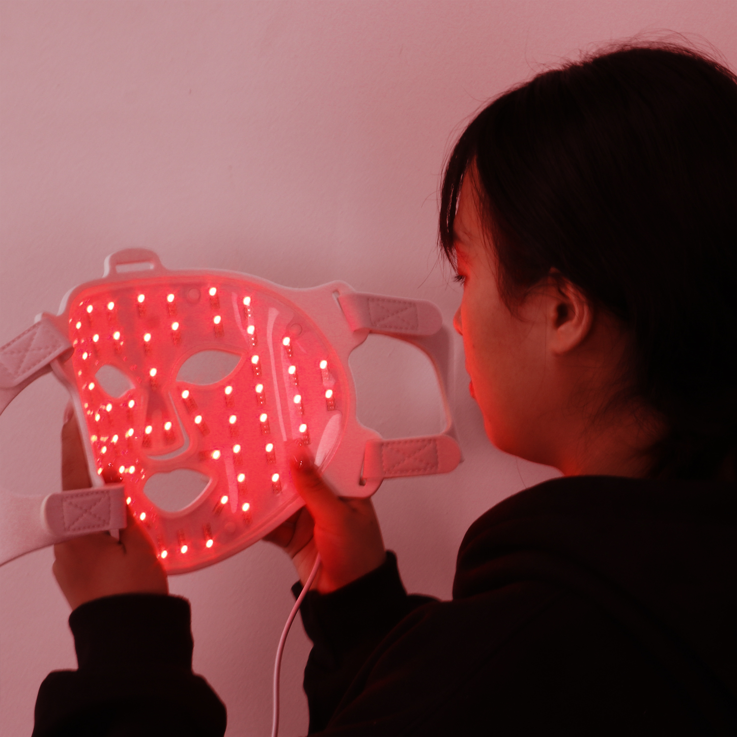 Led Mask 460nm 590nm 630nm 850nmRed Light Therapy Four Chips Red Light Face Mask