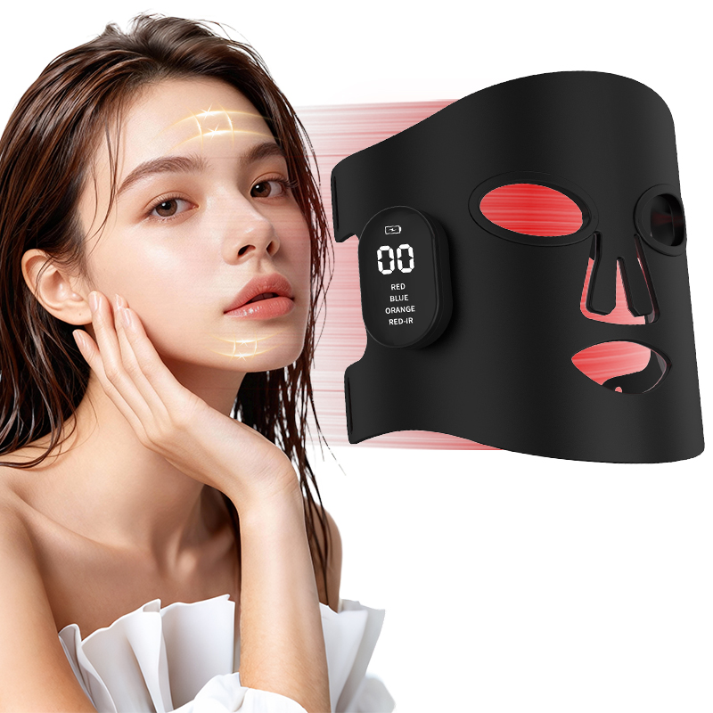 Yanxer Silicone Beauty Mask TLM200-K with 510K 630nm 850nm Certificates Face &amp; Neck Mask Home Spa Clinic LED Light Therapy Mask